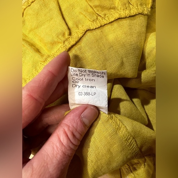 LUNGO L’ARNO Yellow with white stripes tunic size L. - Picture 11 of 13